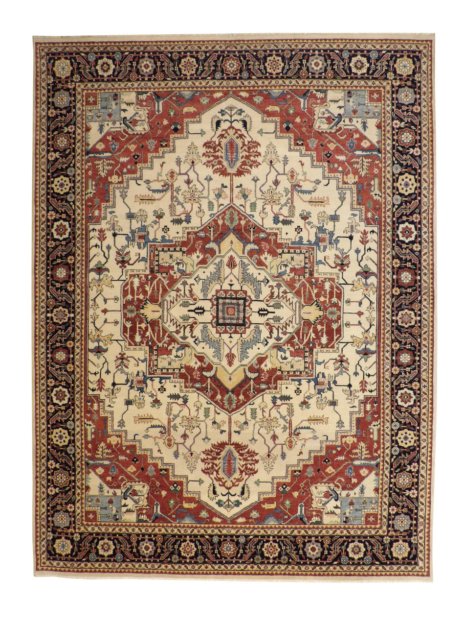 9x11 Antique Hand-Knotted Wool rug, Rug #101-20217
