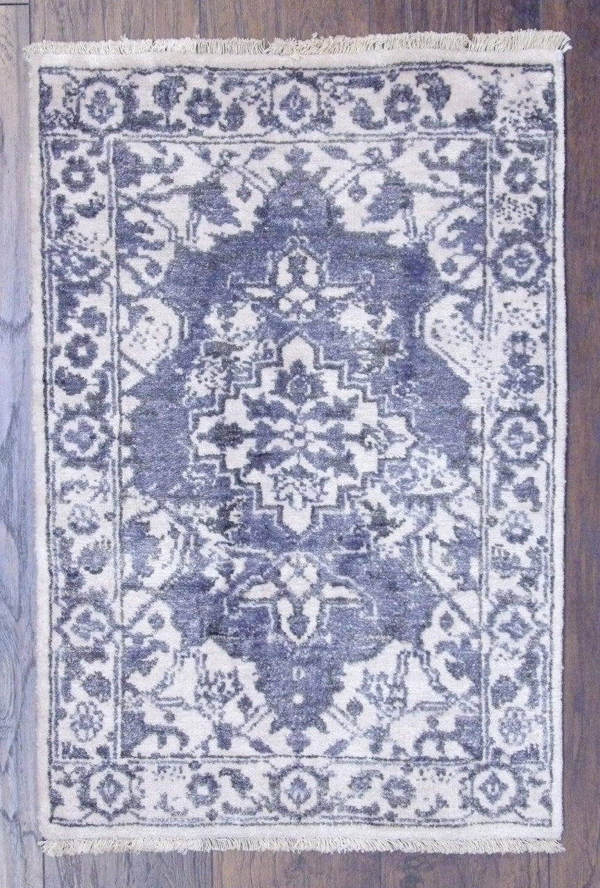 2x3 Modern Hand-Knotted Silk rug, Rug #101-11293