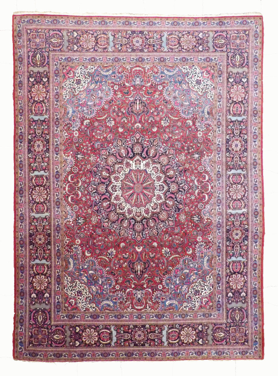 10x14 Antique Hand-Knotted Wool rug, Rug #CON-6