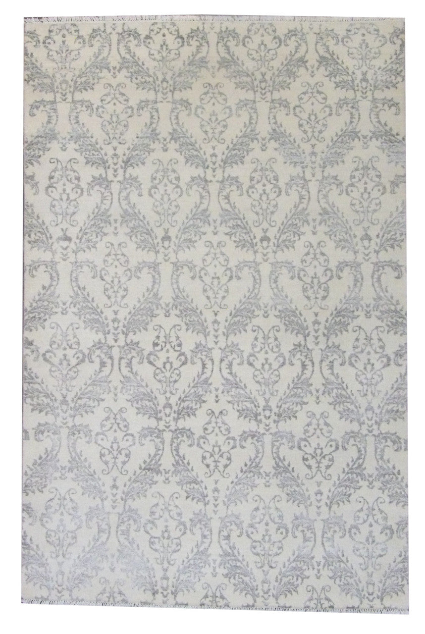 5x8 Traditional Hand-Knotted Silk rug, Rug #101-836