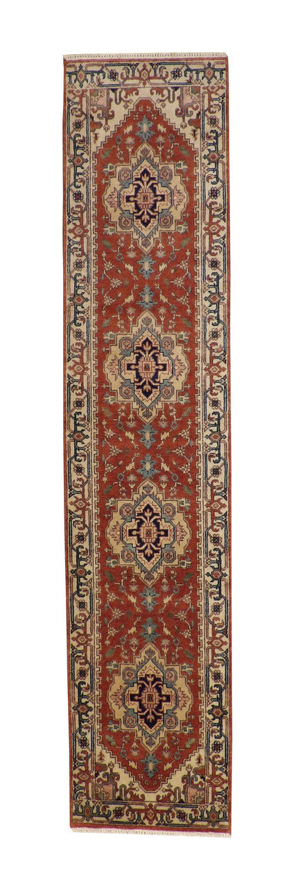 3x12 Tribal Hand-Knotted Wool rug, Rug #101-20069