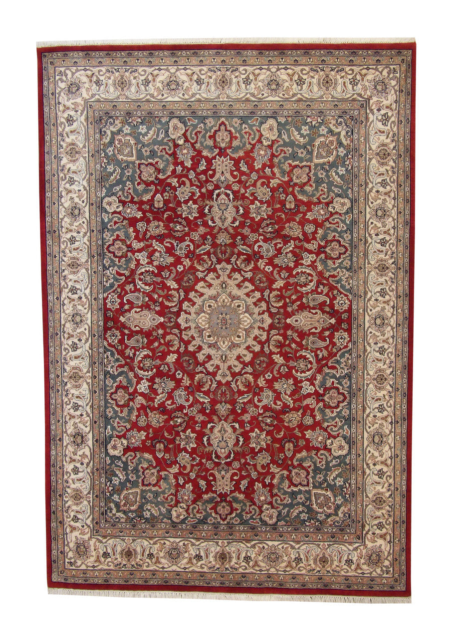 6x8 Antique Hand-Knotted Wool rug, Rug #101-20038
