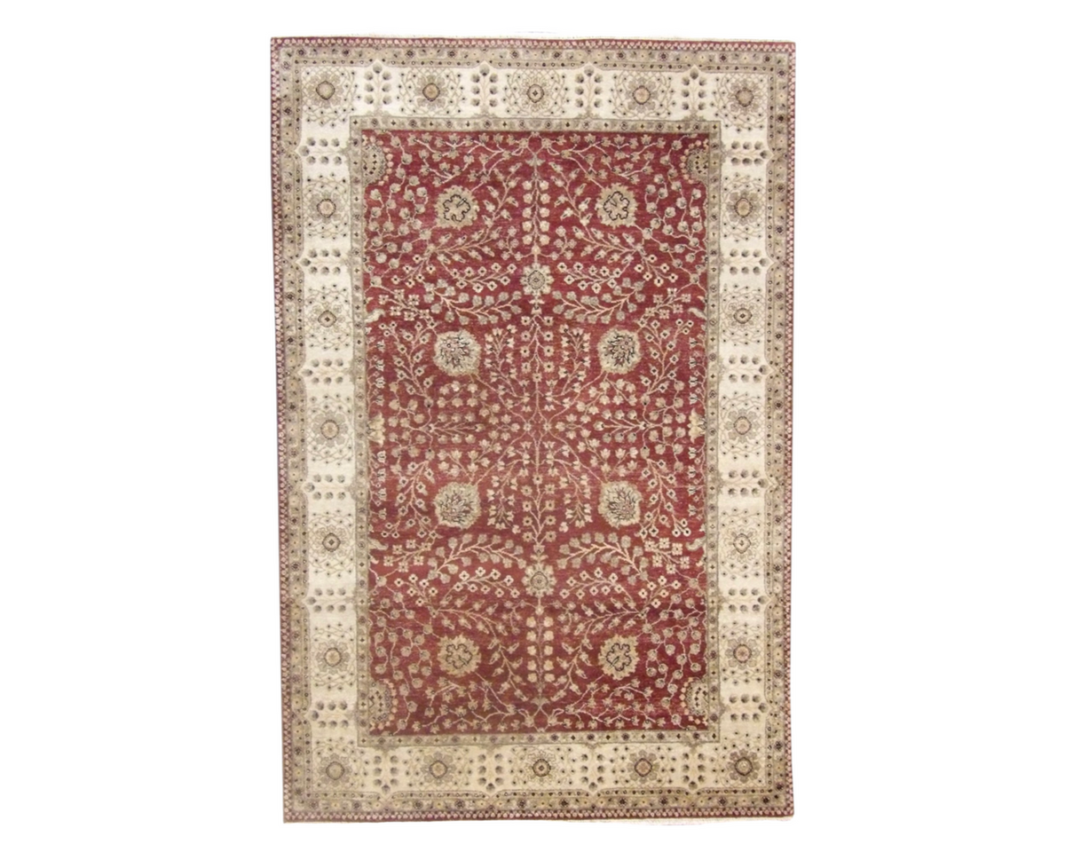 Antique Hand-Knotted Silk rug, Rug #101-916