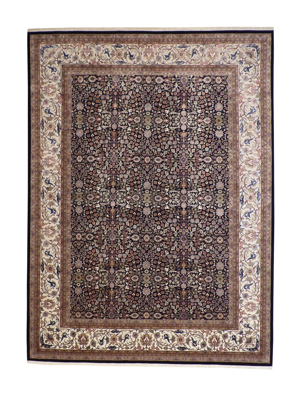 9x12 Antique Hand-Knotted Silk rug, Rug #101-20238