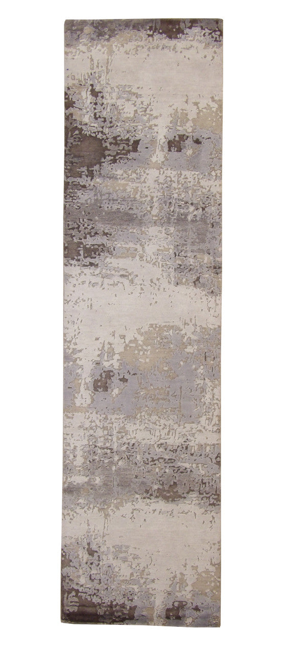 3x10 Modern Hand-Knotted Silk rug, Rug #101-20256