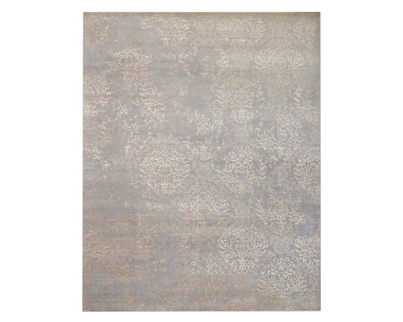 8x10 Transitional Hand-Knotted Silk rug, Rug #101-1060