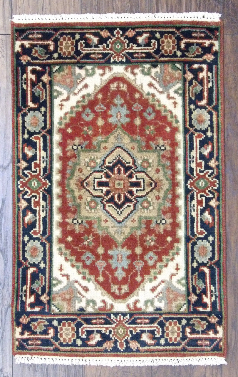 2x3 Tribal Hand-Knotted Wool rug, Rug #101-337