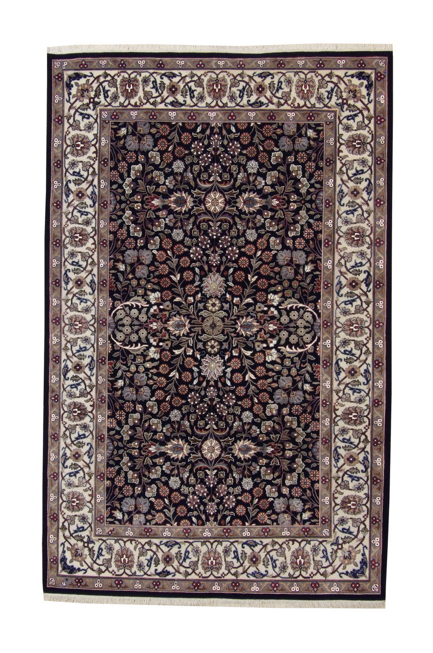 4x6 Traditional Hand-Knotted Silk rug, Rug #101-20223
