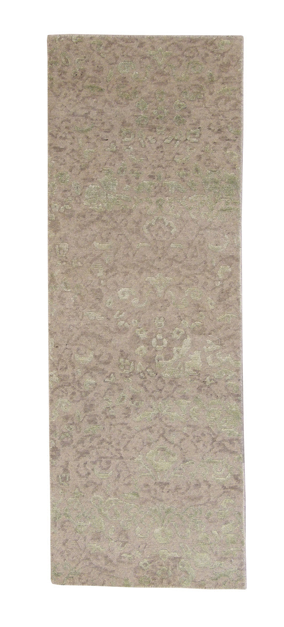 2x6 Transitional Hand-Knotted Silk rug, Rug #101-2020