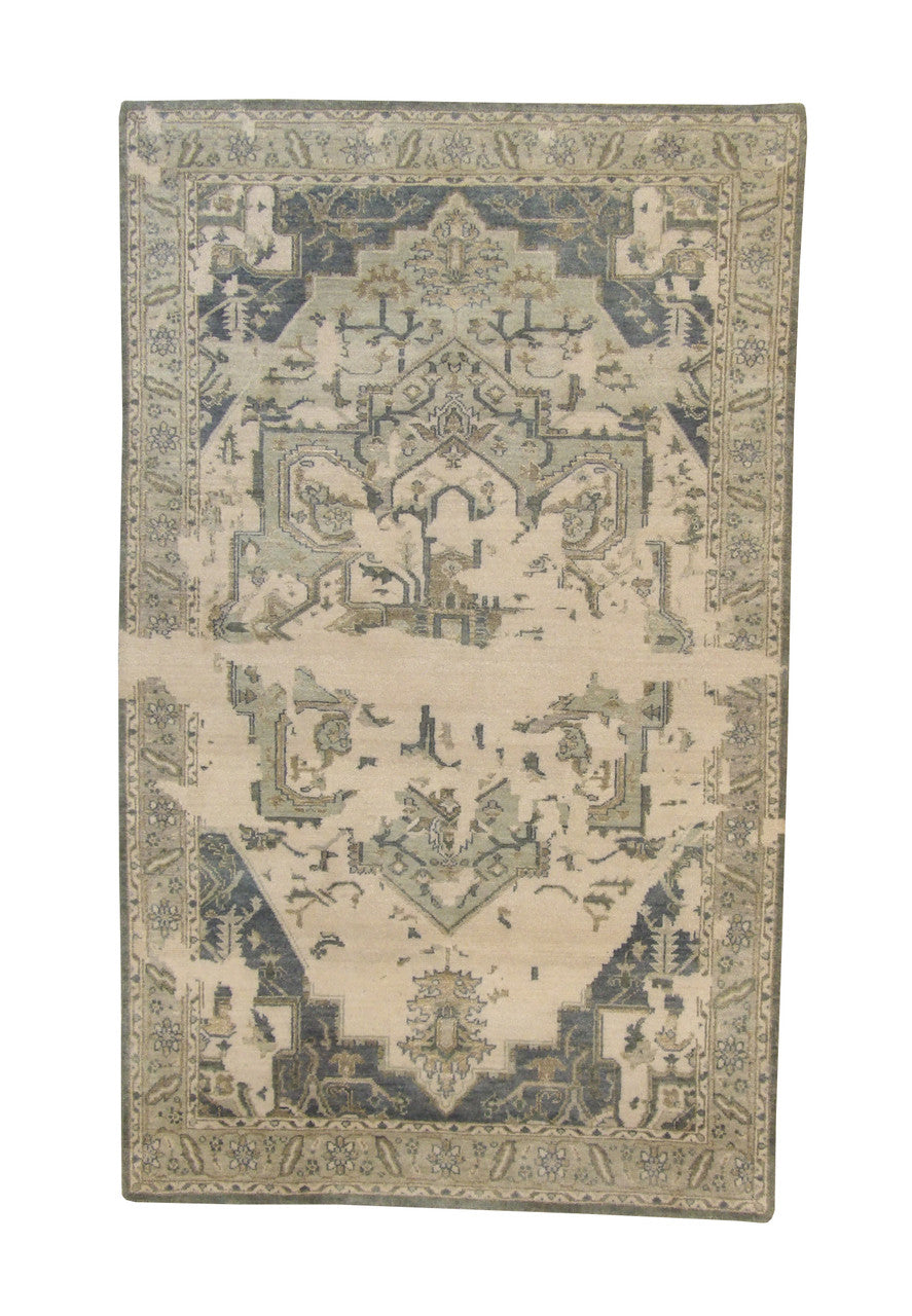 6x8 Transitional Hand-Knotted Wool rug, Rug #101-2261