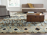 3' x 5' Ikat Hand-Knotted Wool rug, Rug #AN0521
