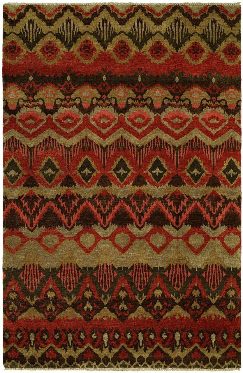 2' x 3' Ikat Hand-Knotted Wool rug, Rug #AN0541