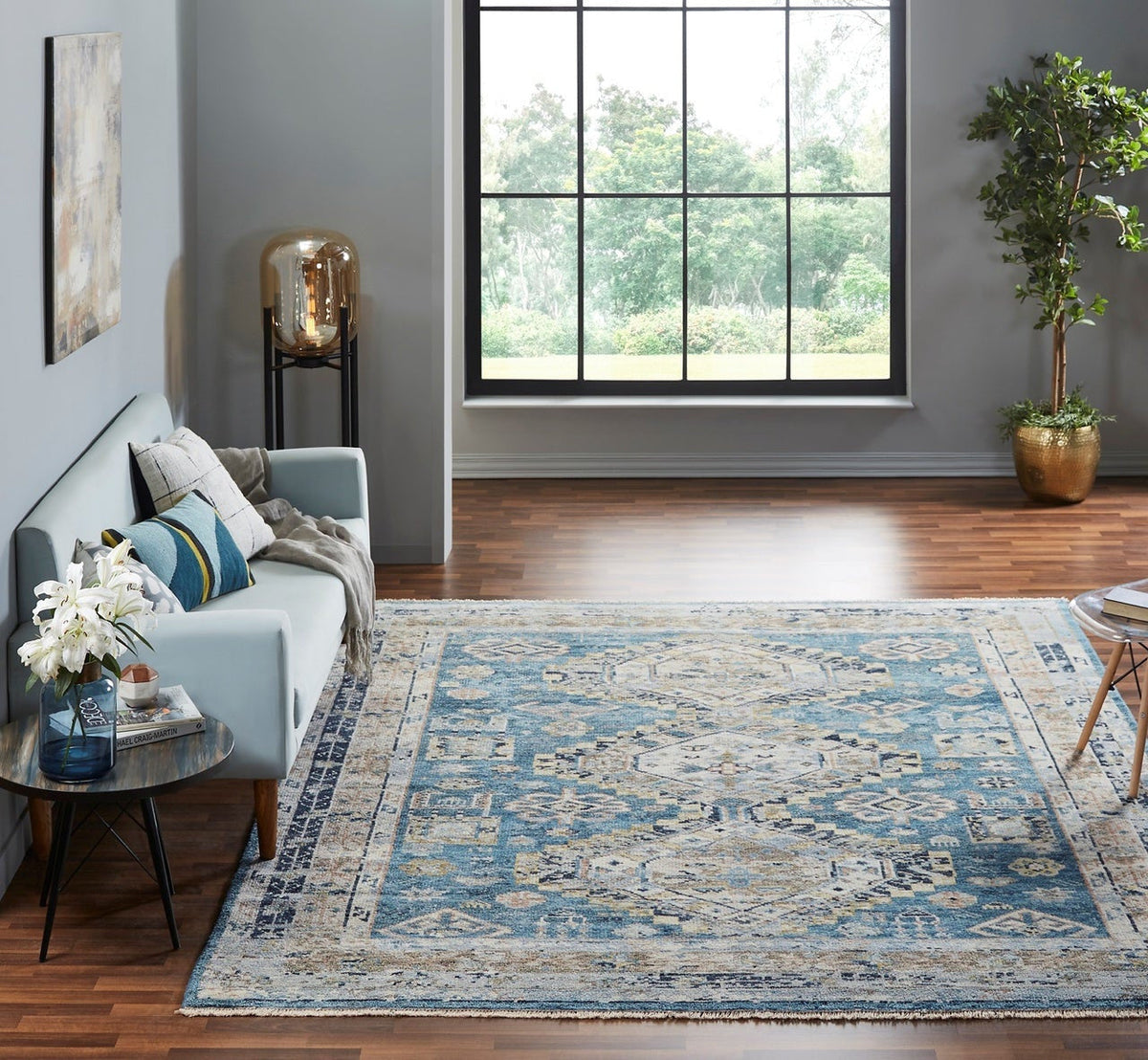 9' x 12' Southwestern Hand-Knotted Wool rug, Rug #CN2841