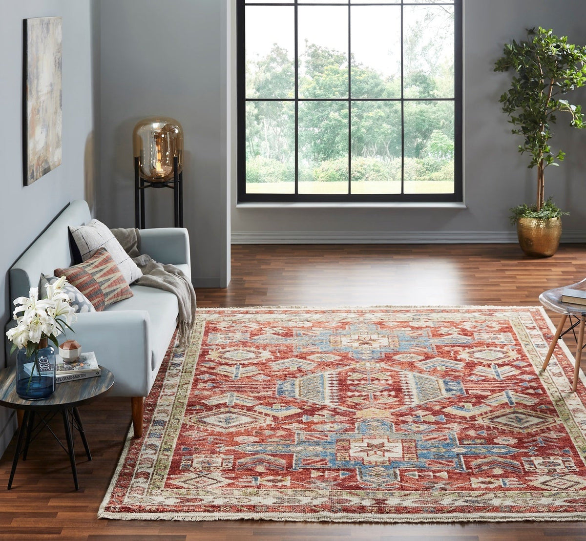 8' x 10' Southwestern Hand-Knotted Wool rug, Rug #CN2861