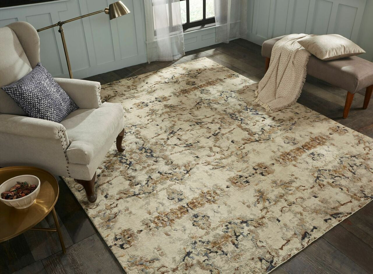 8' x 10' Modern Hand-Knotted Silk rug, Rug #EQ5801