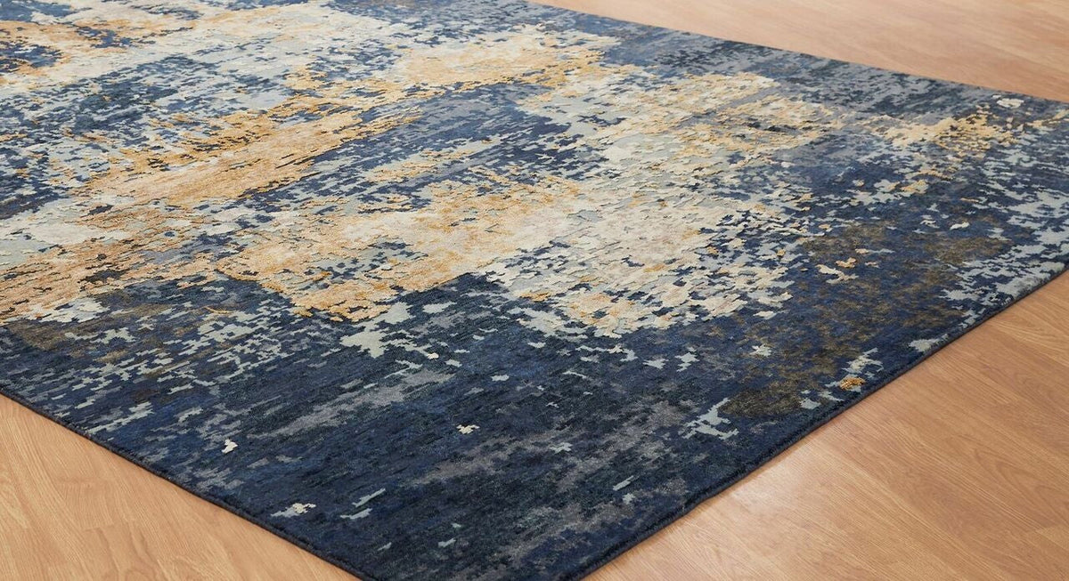 6' x 9' Modern Hand-Knotted Silk rug, Rug #EQ5831