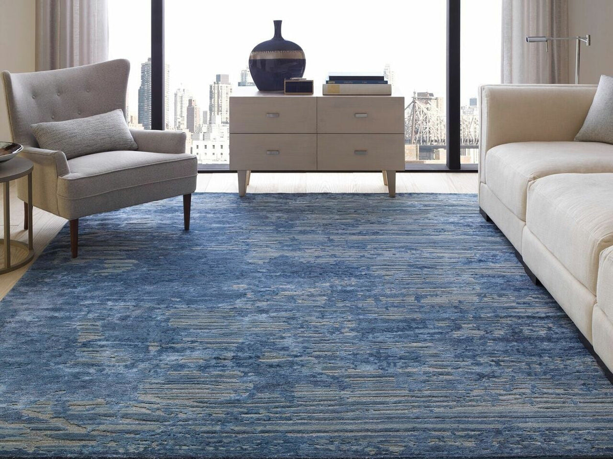 4' x 6' Modern Hand-Knotted Silk rug, Rug #ER3651