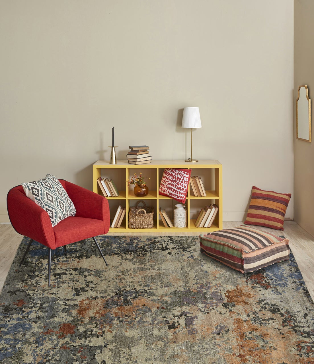 8' x 10' Modern Hand-Knotted Silk rug, Rug #HW9521