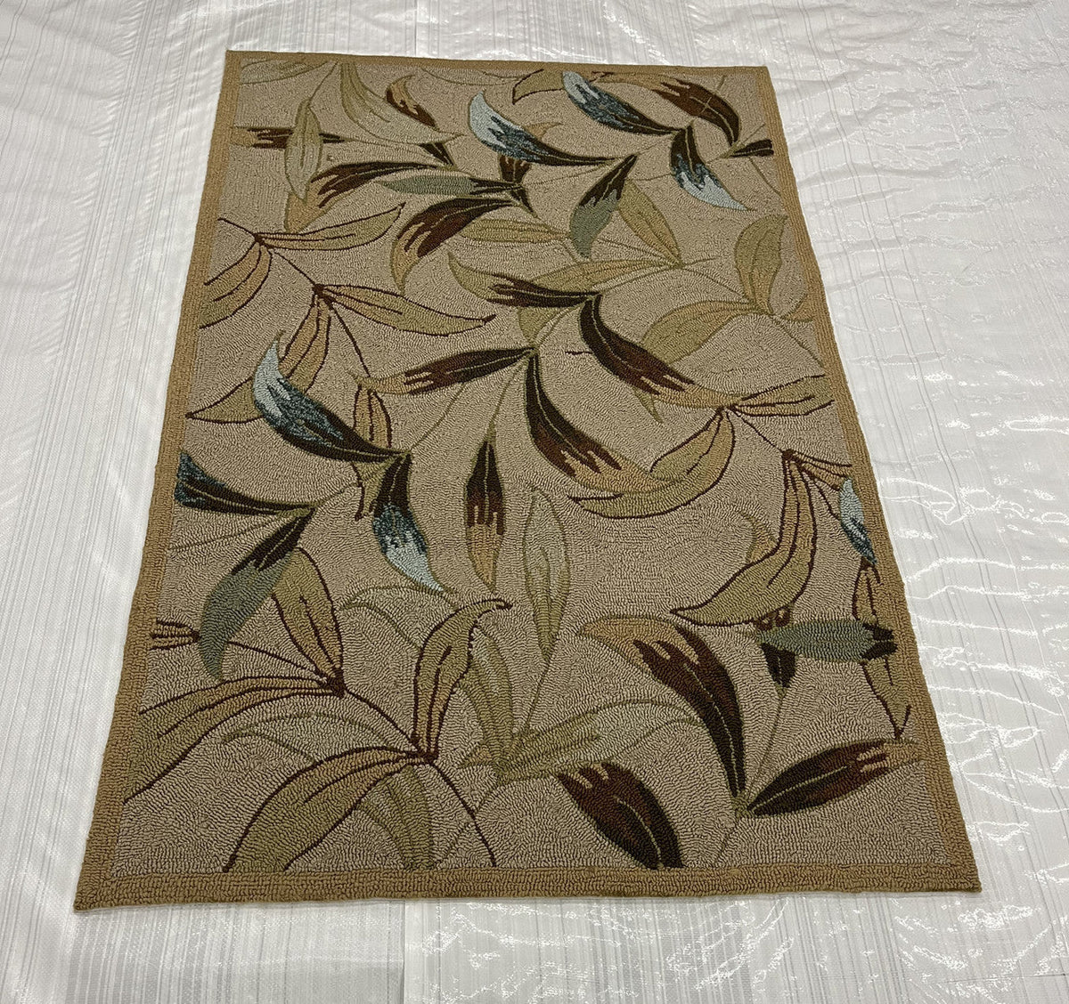 3x5 Coastal Hand-Knotted Wool rug, Rug #EB-41