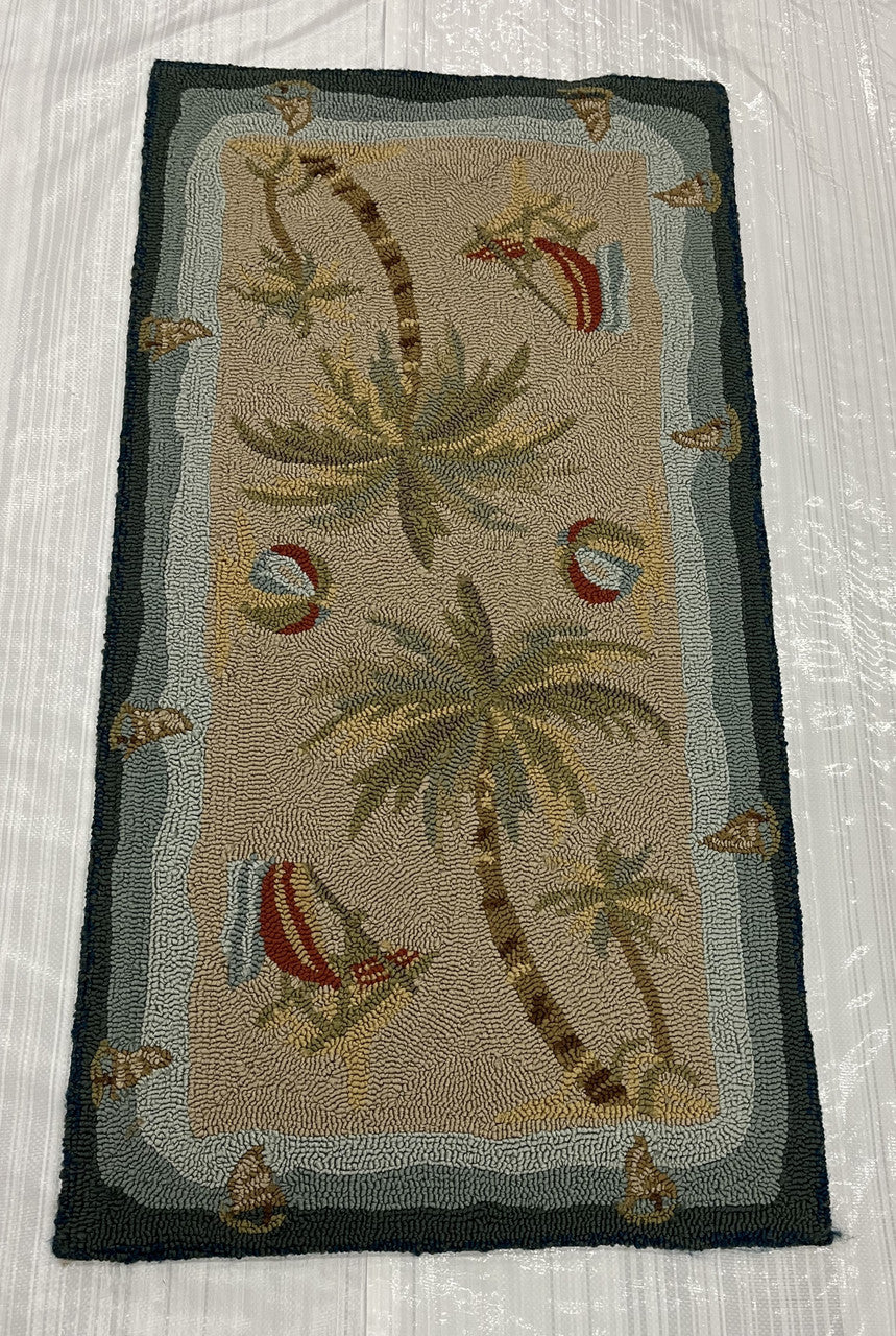 2x4 Coastal Hand-Knotted Wool rug, Rug #EB-75