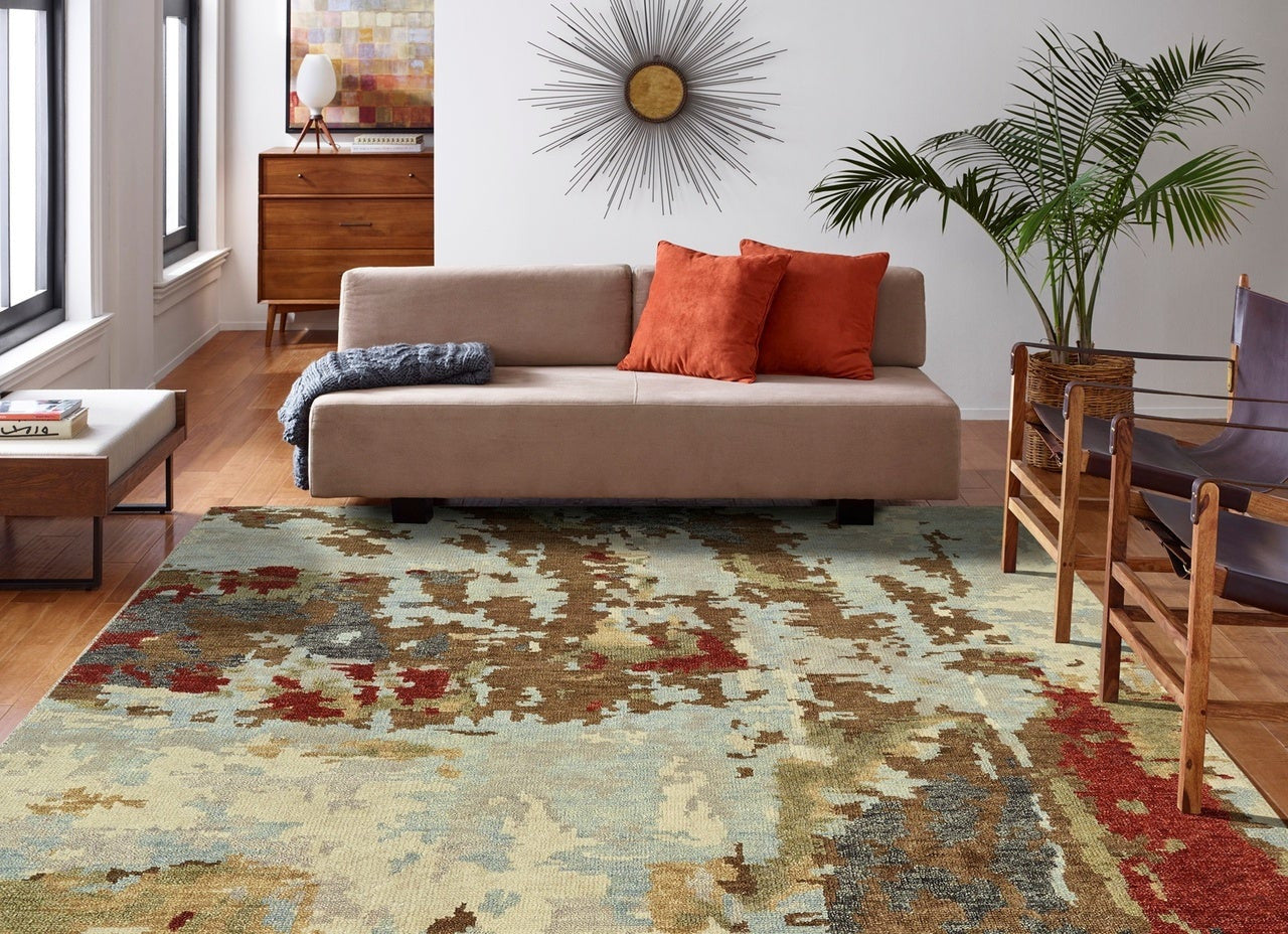 6' x 9' Modern Hand-Knotted Wool rug, Rug #IT2531