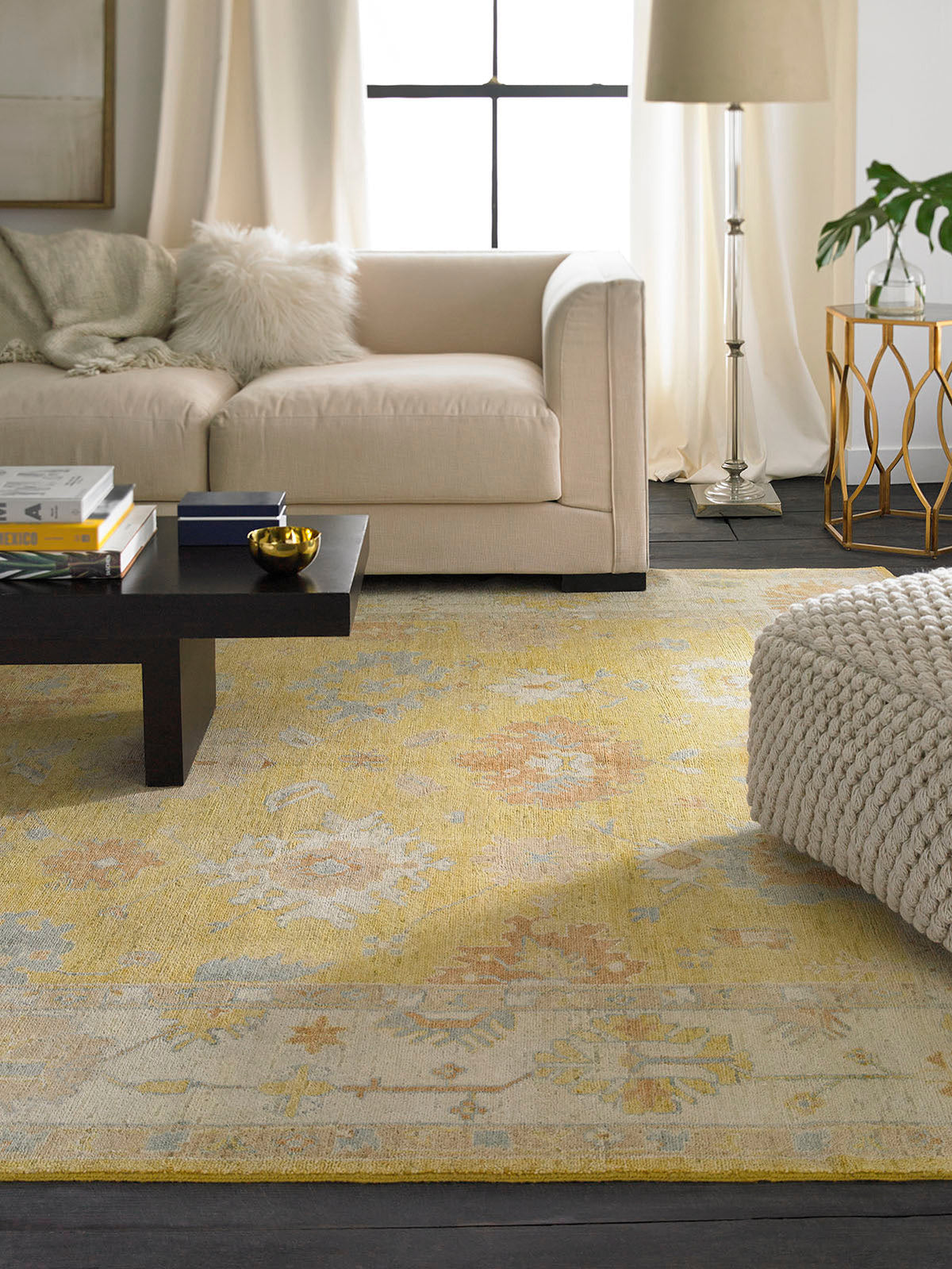3' x 5' Oushak Hand-Knotted Wool rug, Rug #KZ1261