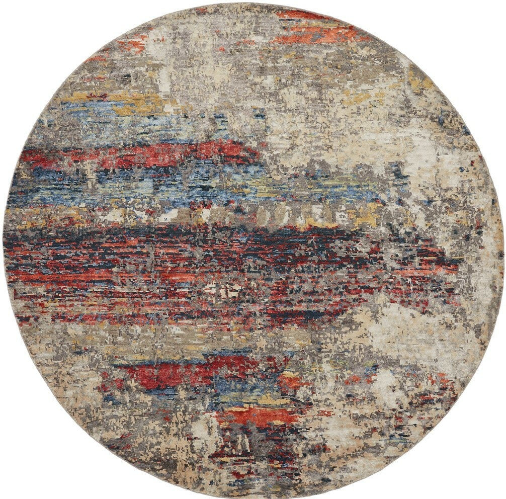 4' x 6' Modern Hand-Knotted Silk rug, Rug #NL3851