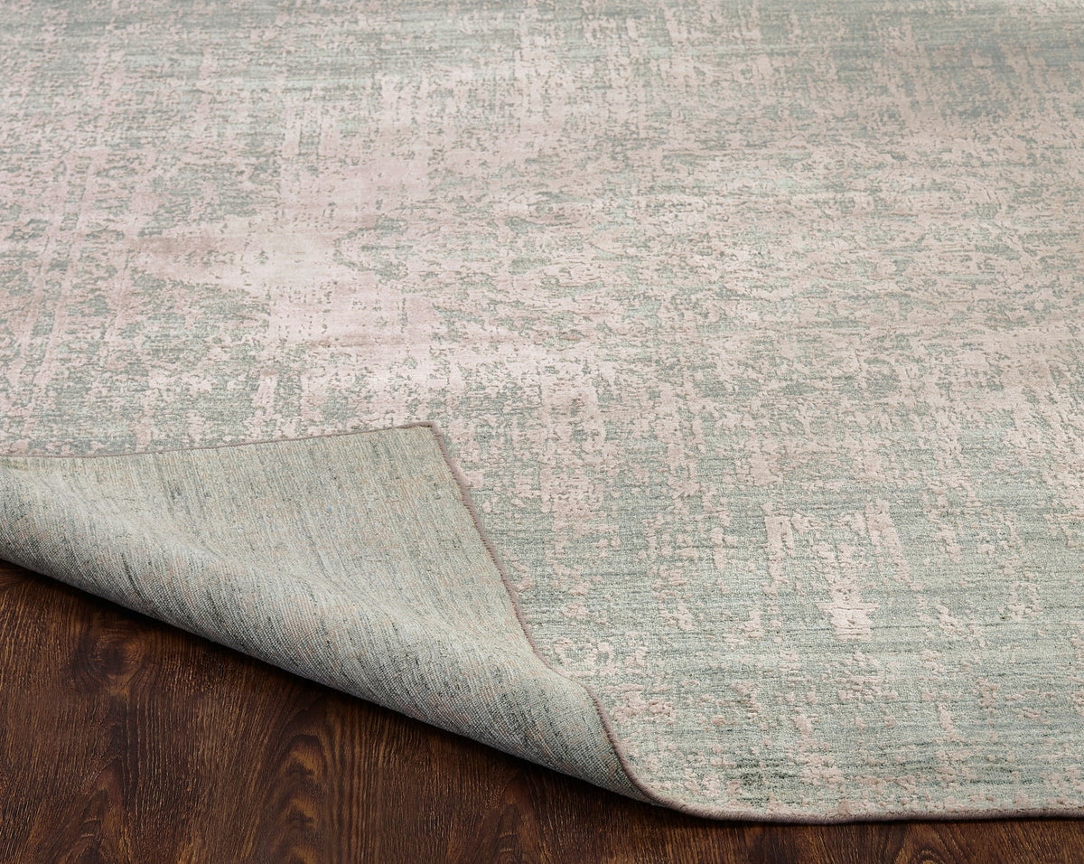 9' x 12' Transitional Hand Loom Silk rug, Rug #RG8361