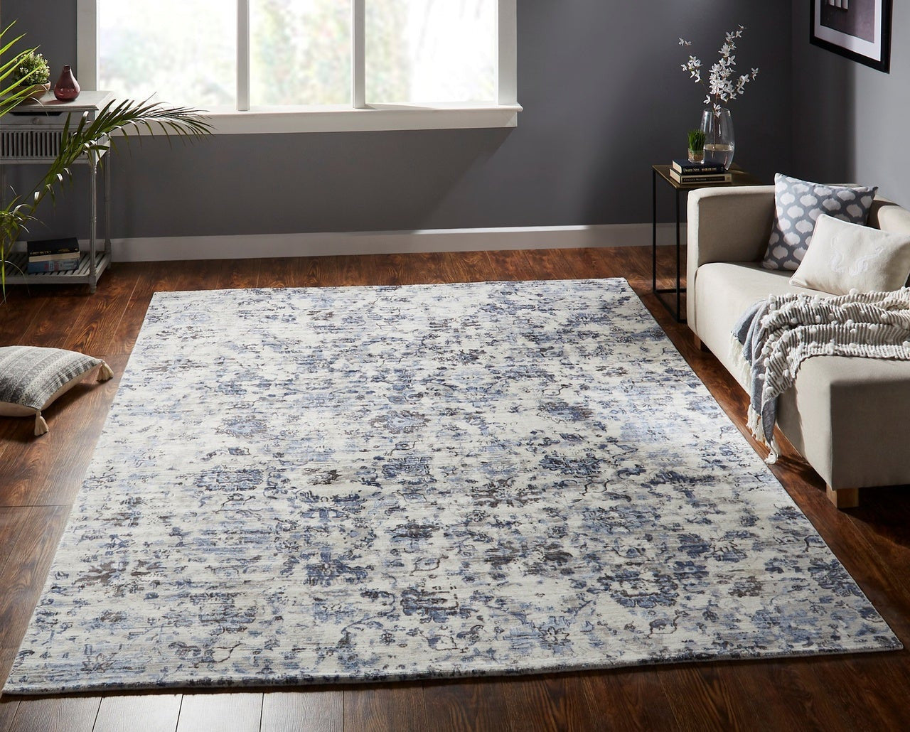 8' x 10' Modern Hand Loom Silk rug, Rug #RY0641