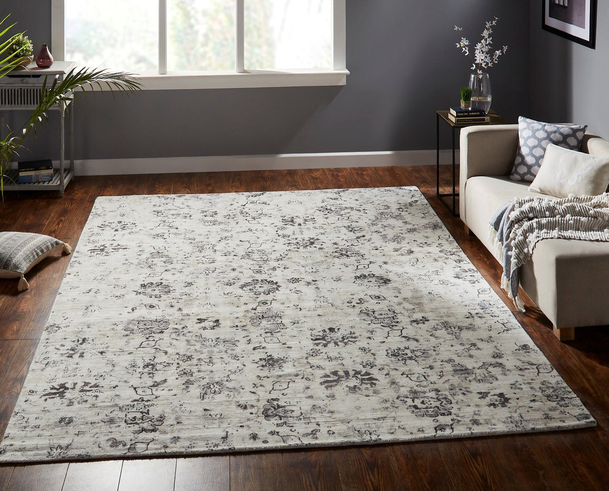 9'6" x 13' Transitional Hand Loom Silk rug, Rug #RY0651