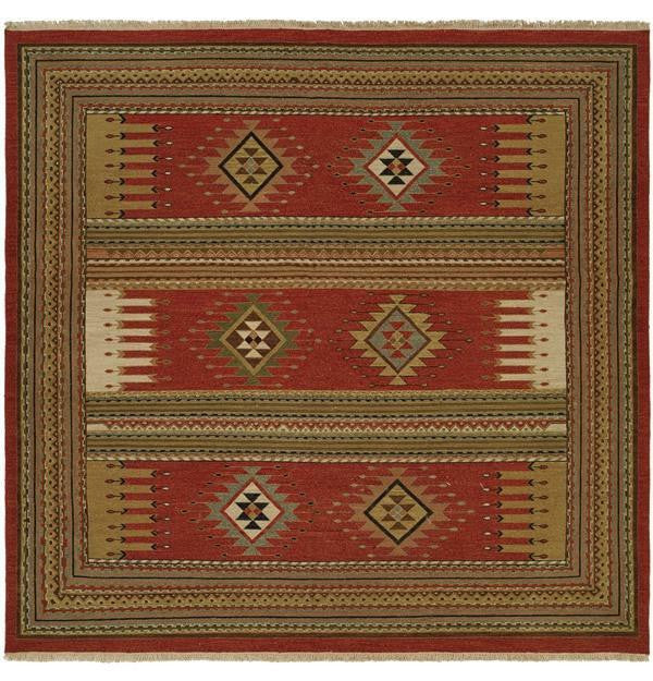 4' x 6' Flatweave Hand-Knotted Wool rug, Rug #SU2201