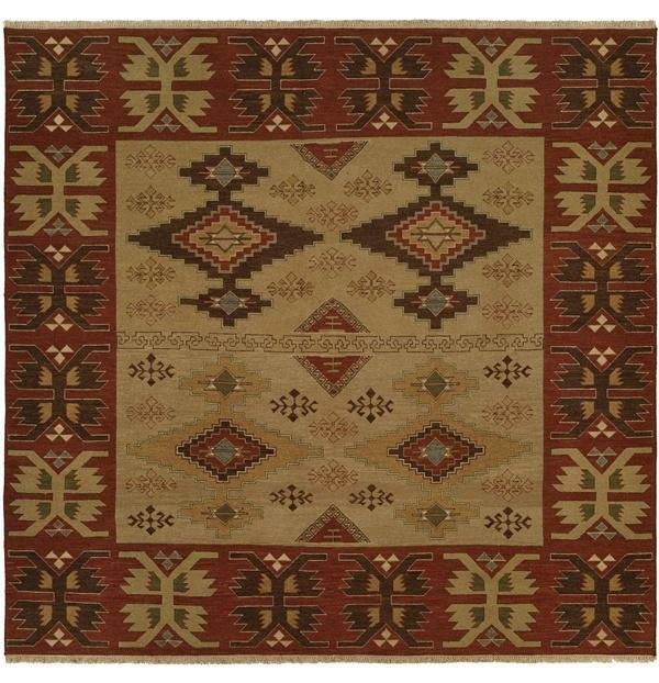 4' x 6' Flatweave Hand-Knotted Wool rug, Rug #SU2291
