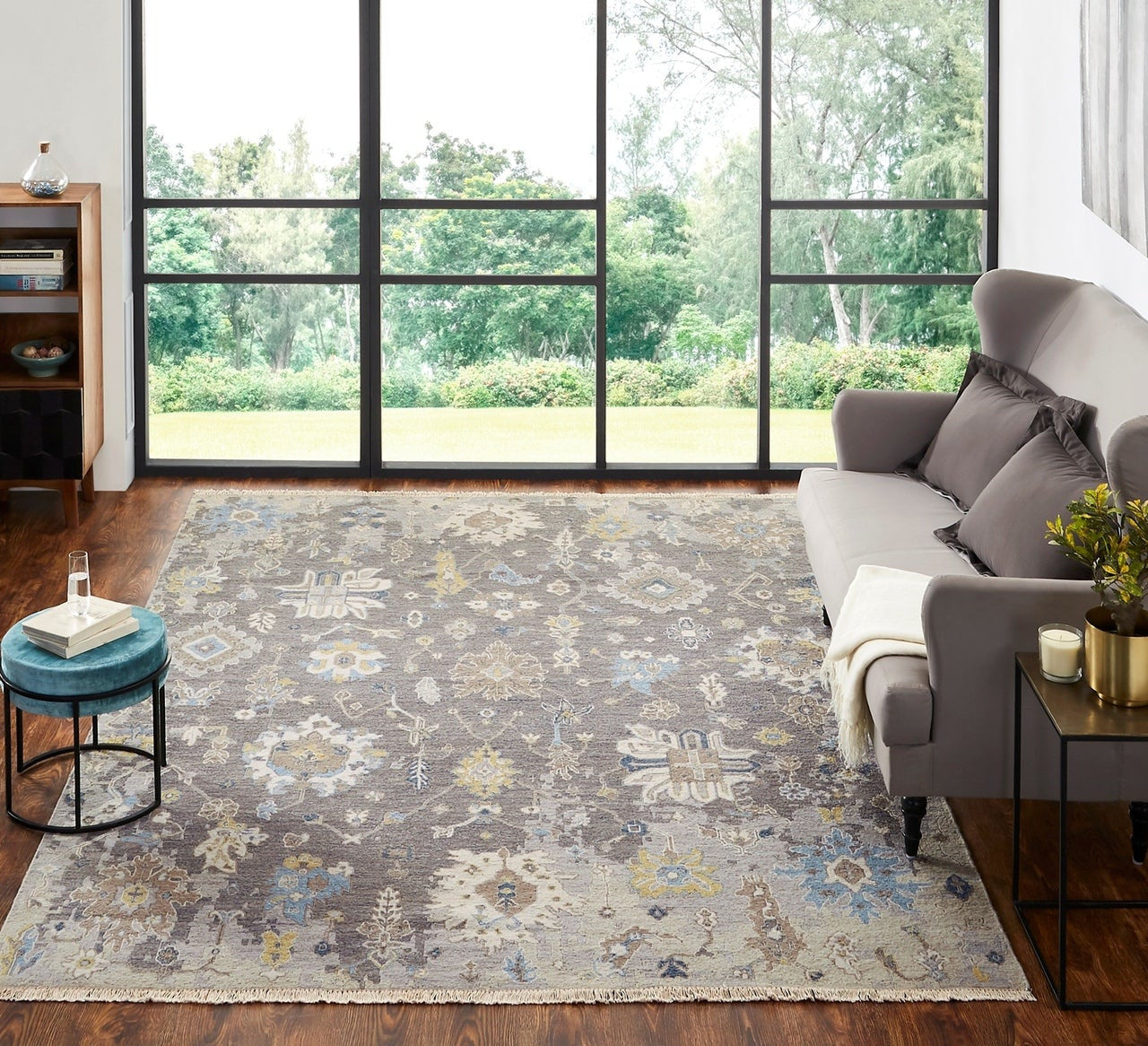 6' x 9' Transitional Hand-Knotted Wool rug, Rug #SU5561