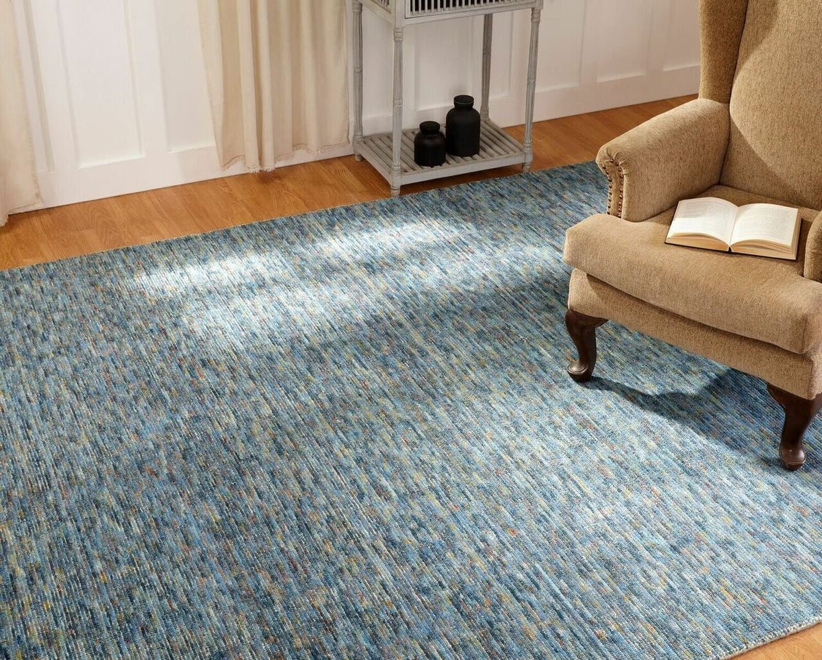 7'6" x 9'6" Transitional Hand Loom Silk rug, Rug #TE6571