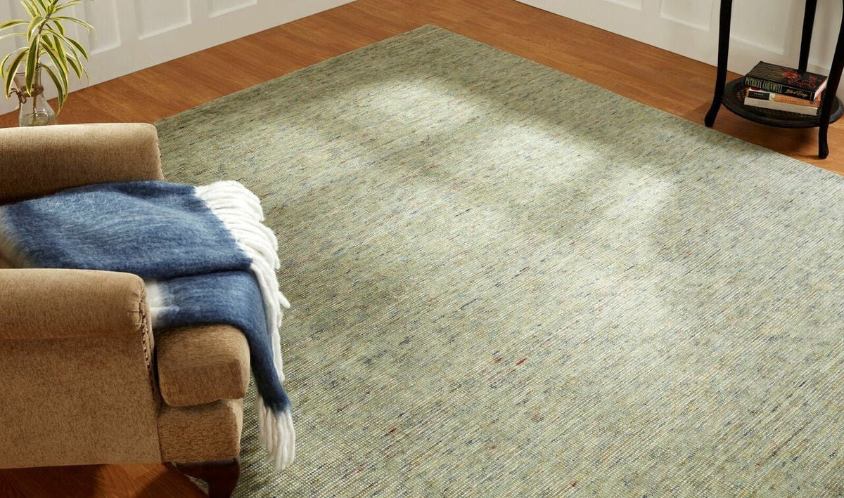 7'6" x 9'6" Transitional Hand Loom Silk rug, Rug #TE6581