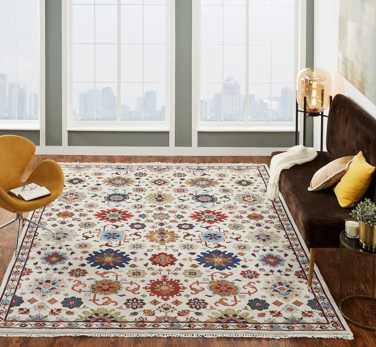 9' x 12' Transitional Hand-Knotted Wool rug, Rug #US1202