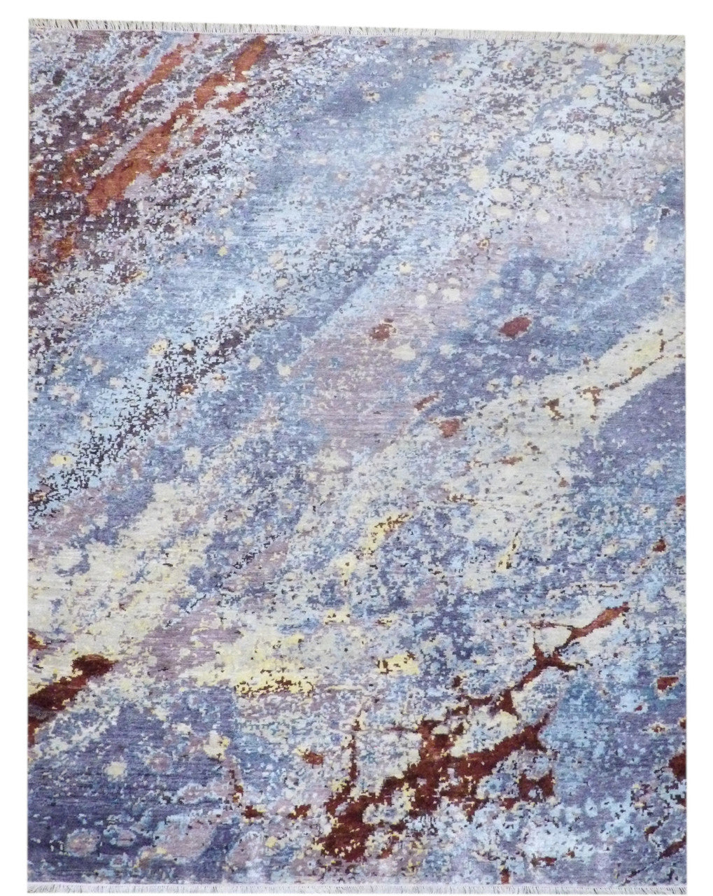 8x10 Transitional Hand-Knotted Silk rug, Rug #101-11160