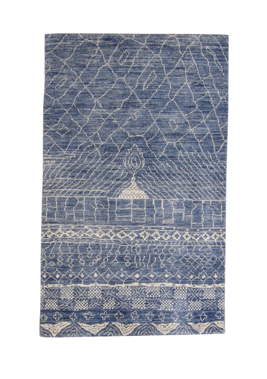 3x5 Transitional Hand-Knotted Wool rug, Rug #101-5055