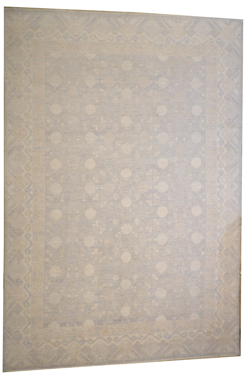 12x18 Oushak Hand-Knotted Wool rug, Rug #101-5119