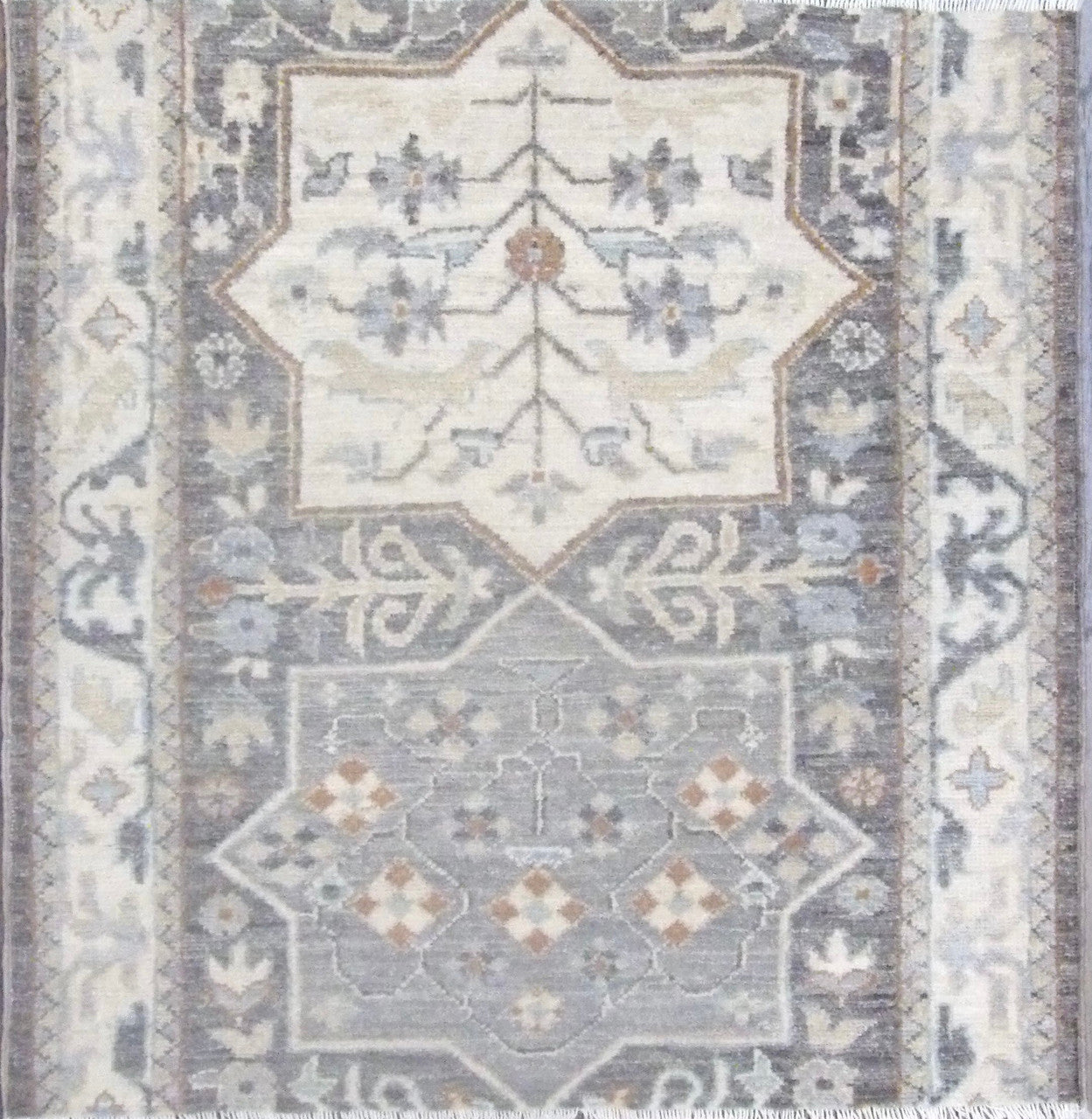 3x3 Oushak Hand-Knotted Wool rug, Rug #101-494