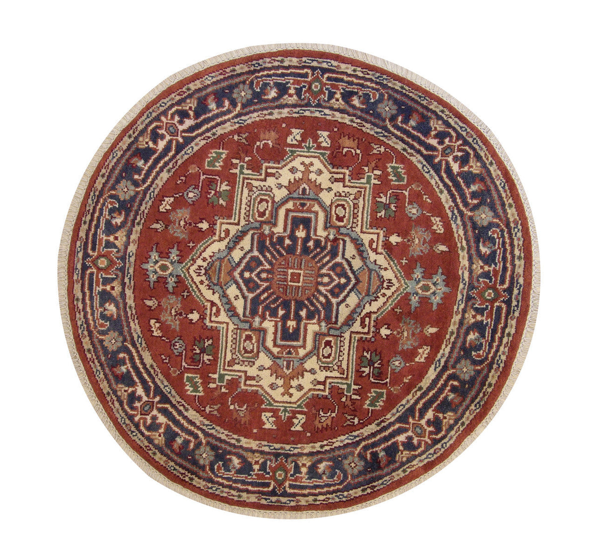 5x5 Tribal Hand-Knotted Wool rug, Rug #101-20281
