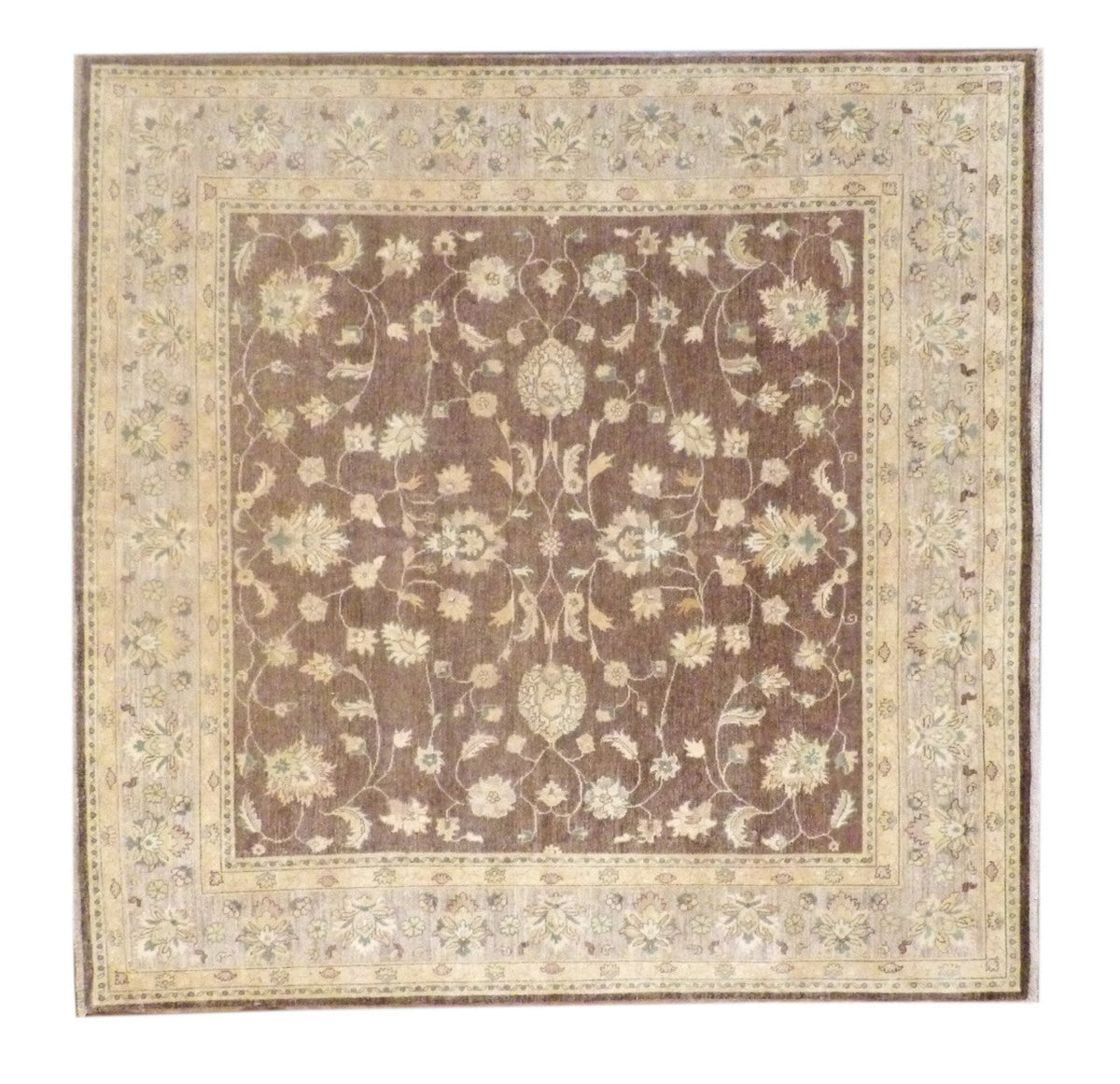 8x8 Oushak Hand-Knotted Wool rug, Rug #101-923