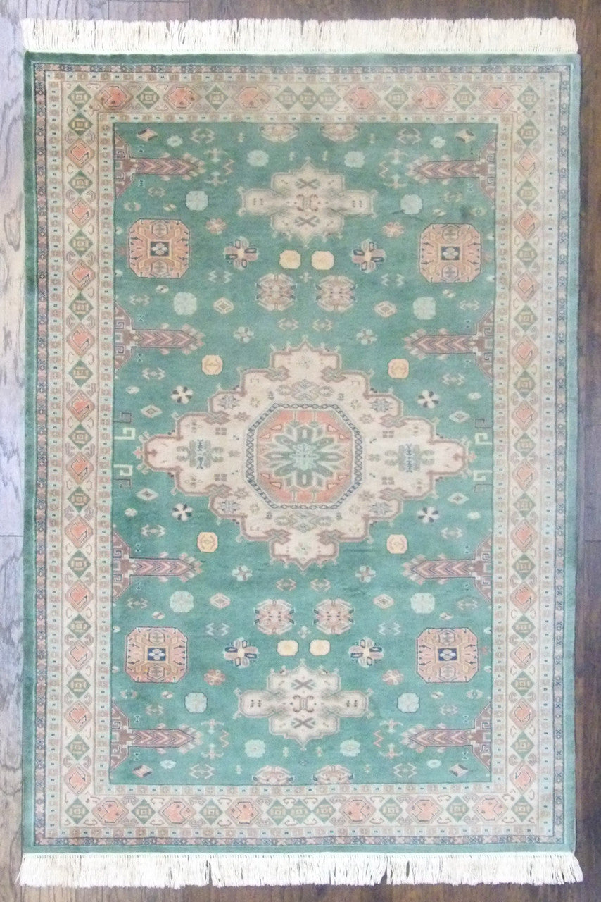 4x6 Traditional Hand-Knotted Silk rug, Rug #101-629