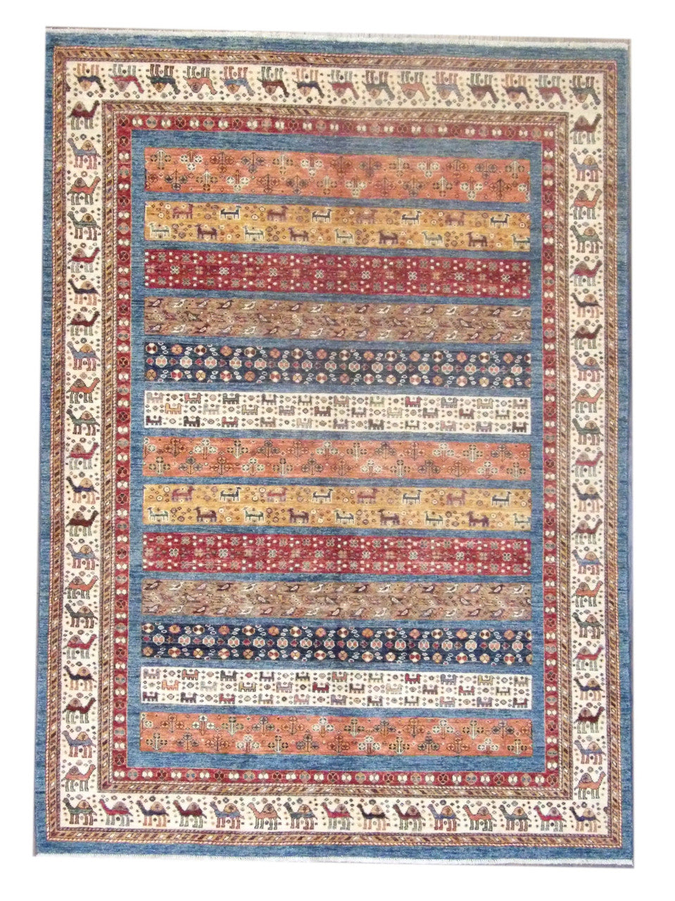 Tribal Hand-Knotted Wool rug, Rug #101-799