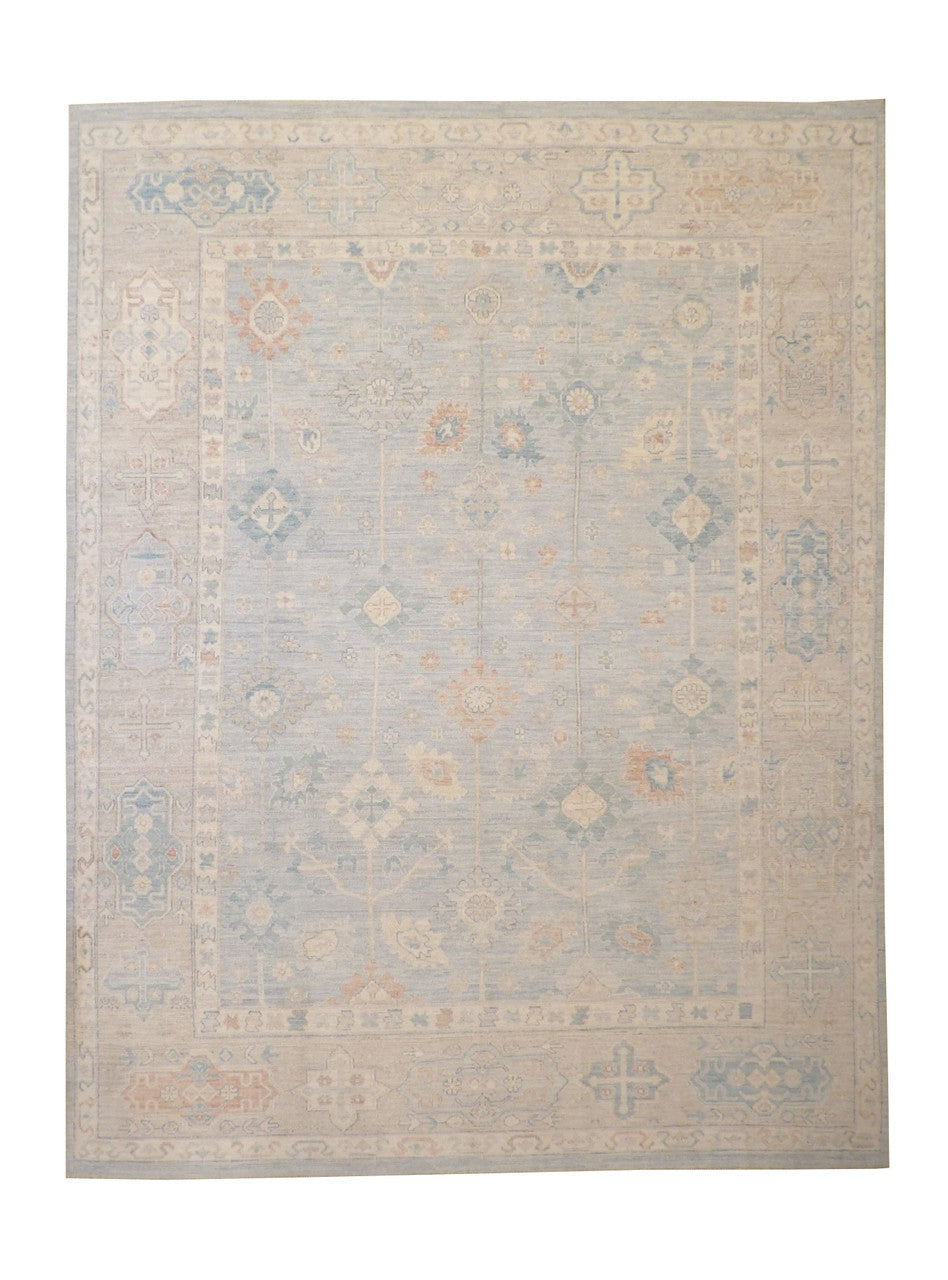9x12 Oushak Hand-Knotted Wool rug, Rug #101-5062