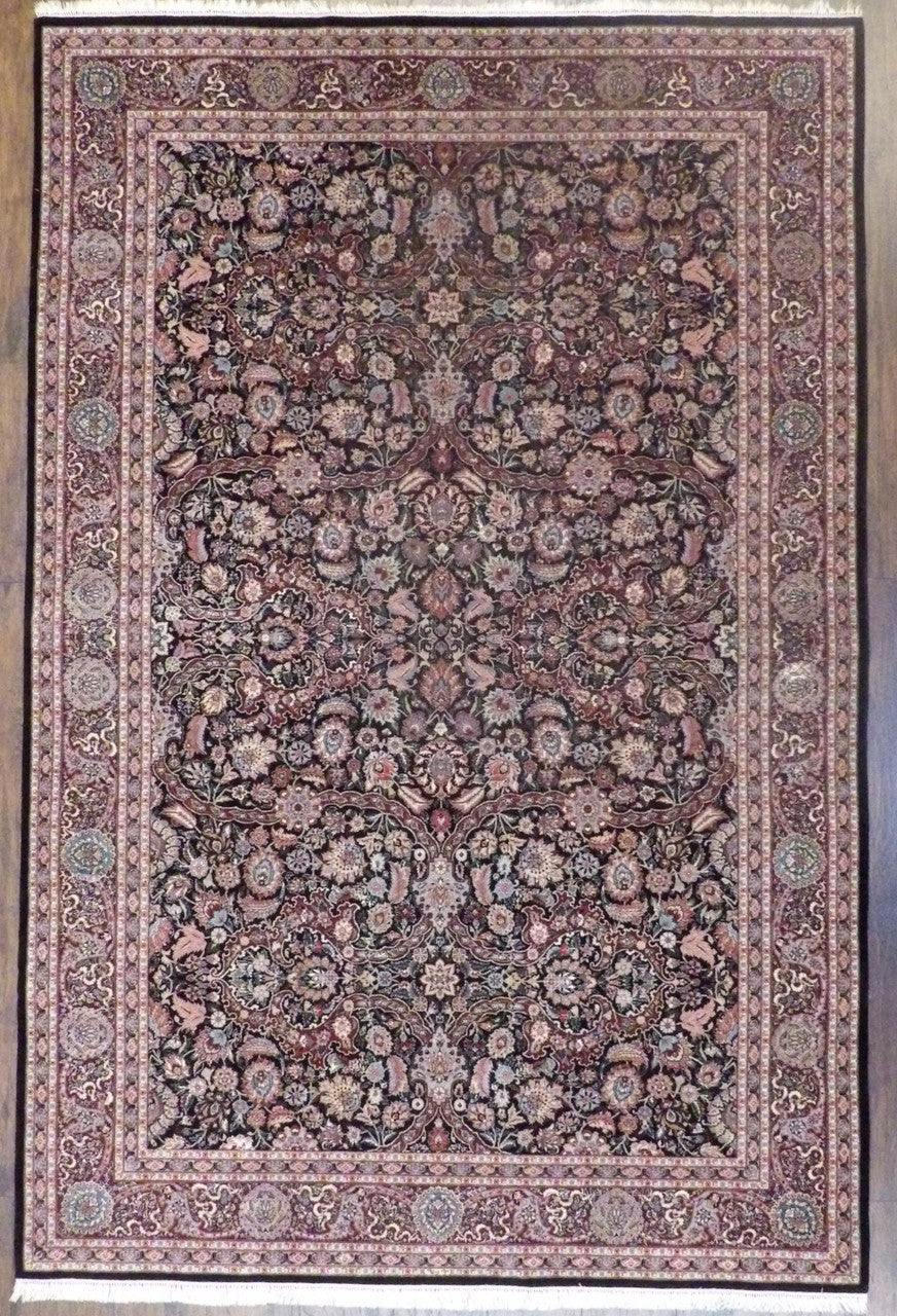 6x9 Traditional Hand-Knotted Silk rug, Rug #101-896