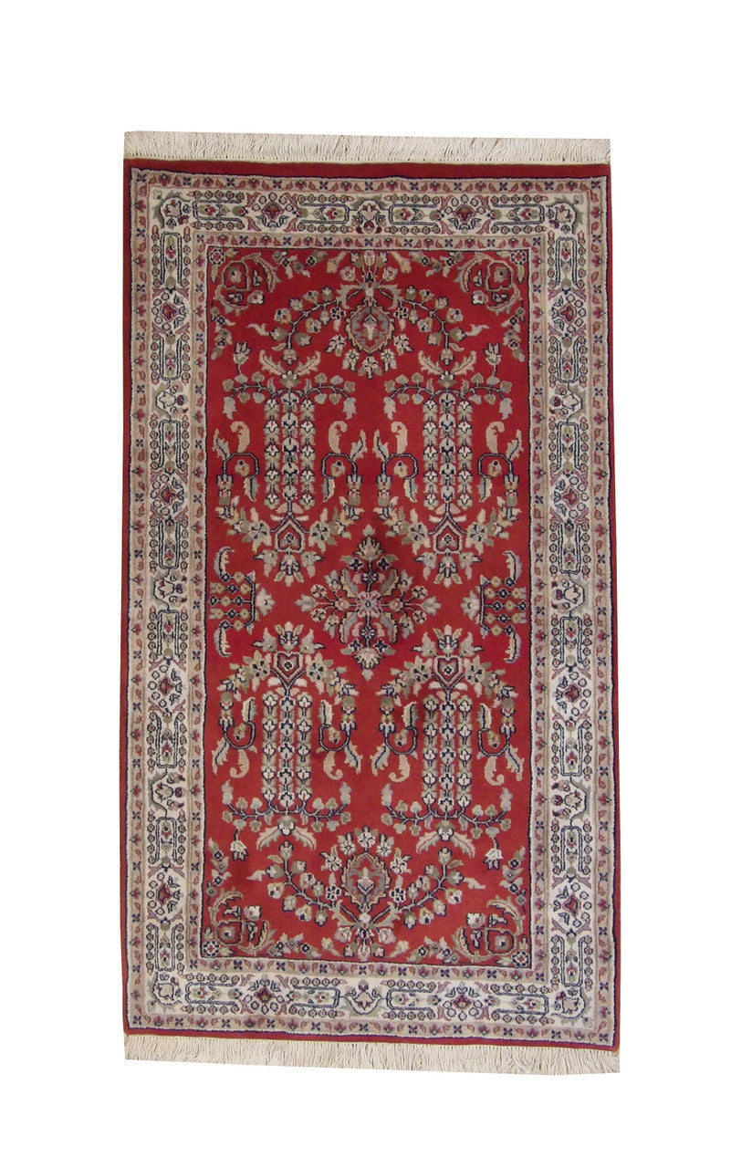 3x6 Traditional Hand-Knotted Wool rug, Rug #101-2186