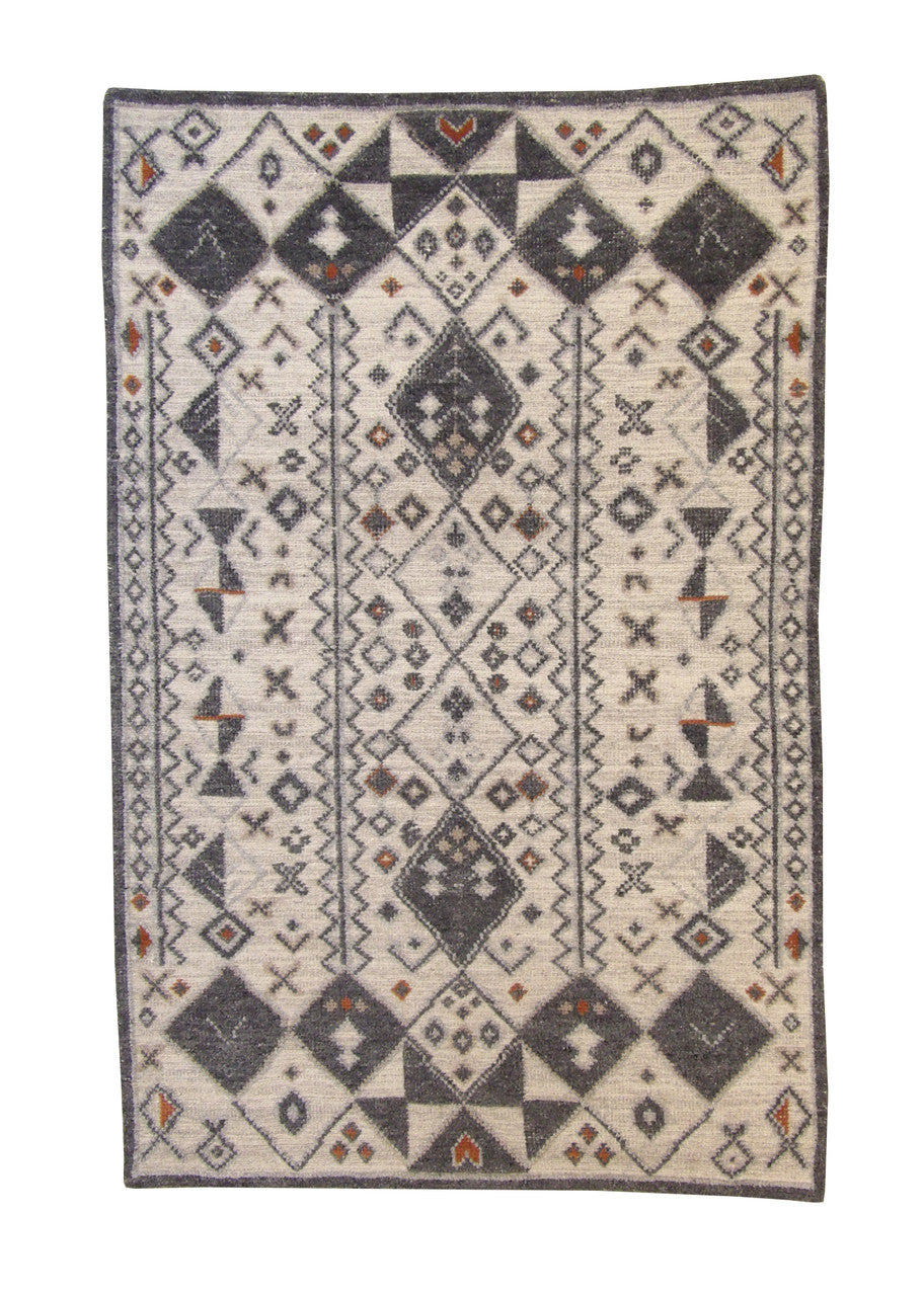 5x8 Moroccan Hand-Knotted Wool rug, Rug #101-20043