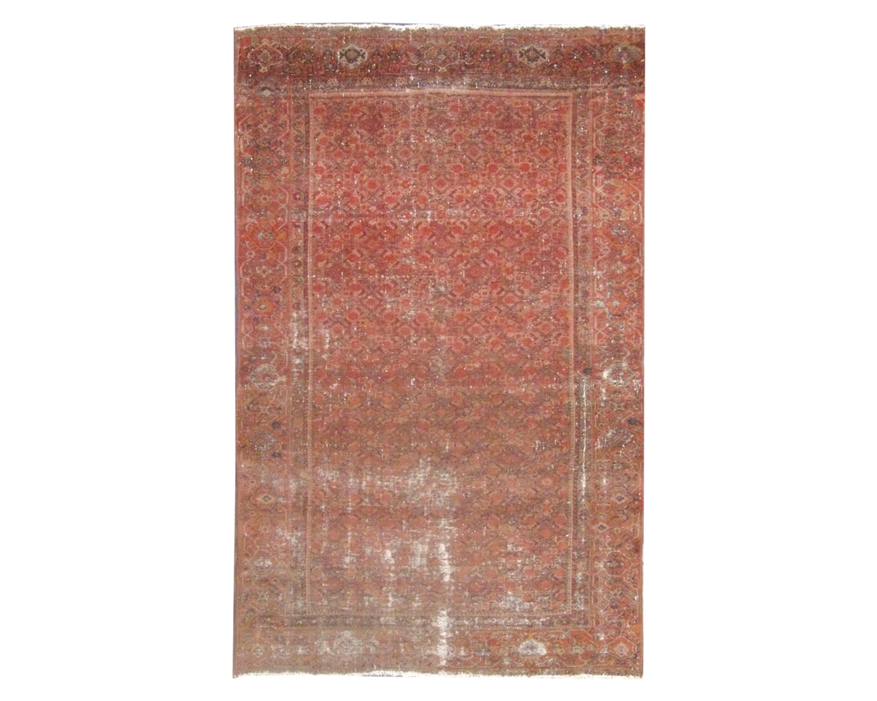 4x6 Antique Hand-Knotted Wool rug, Rug #101-1117