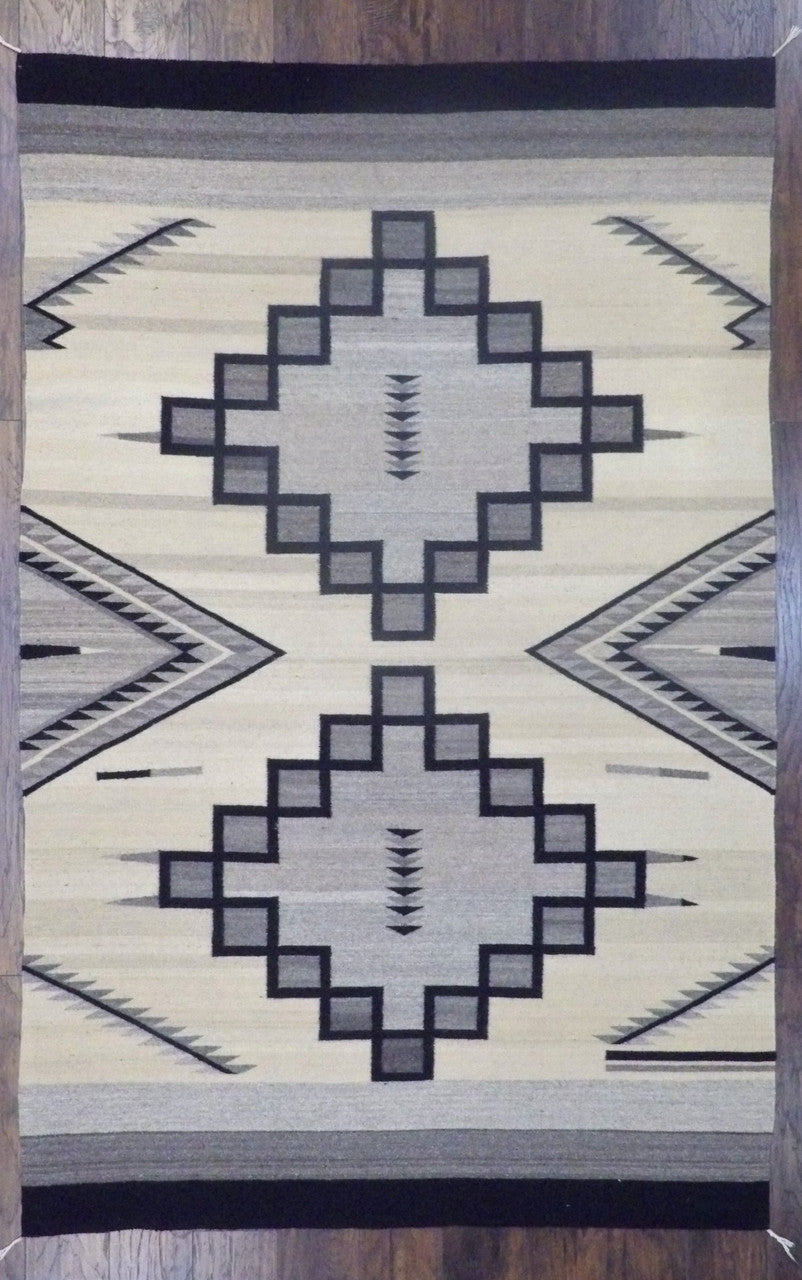 6x9 Flatweave Hand-Knotted Wool rug, Rug #robin-5